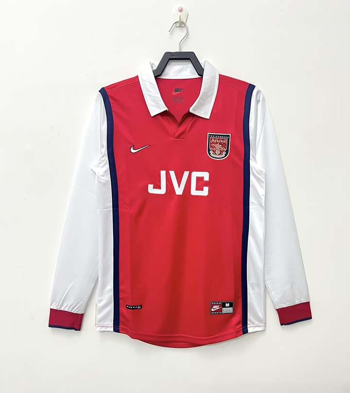 Arsenal 1998∕99 Camiseta Retro Manga larga